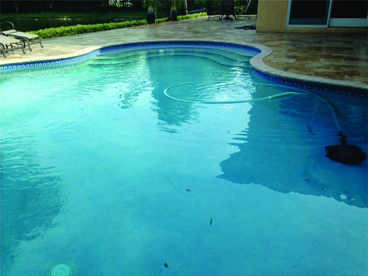 Pool Service Florida technician servicing a residential pool in Plantation, FL